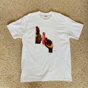 Supreme White Graphic Tee